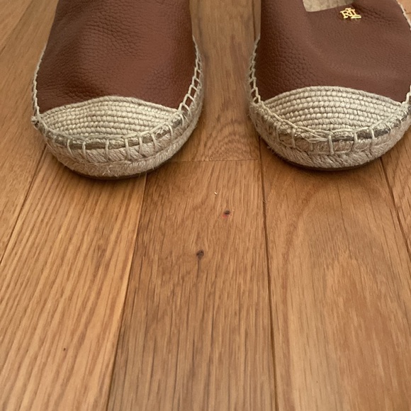 Ralph Lauren Brown Cameryn Espradille Flats - 8 - Picture 2 of 10